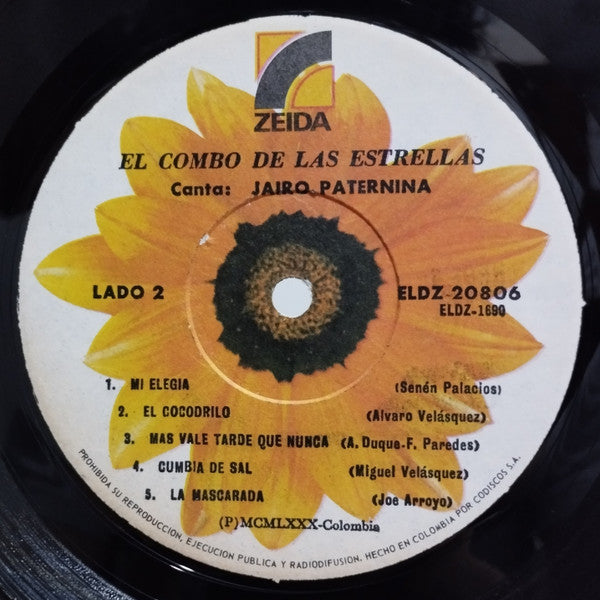 El Combo De Las Estrellas Canta: Jairo Paternina : El Combo De Las Estrellas (LP, Album)