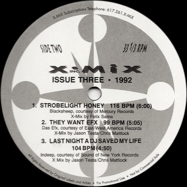 Various : X-Mix Issue Three (12", Comp, Promo)