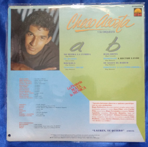 Checo Acosta Y Su Orquesta : De Colombia (LP, Album)