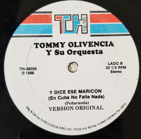Tommy Olivencia Y Su Orquesta : El Del Tabacon (En Cuba No Falta Nada) (12", Single)