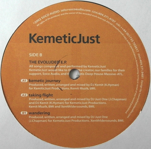 KemeticJust* : The Evoluded E.P. (12", EP)