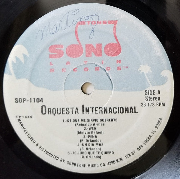 Ramón Orlando Valoy Y Su Orquesta Internacional : Orquesta Internacional (LP, Album)
