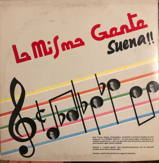 La Misma Gente : Suena!! (LP, Album)