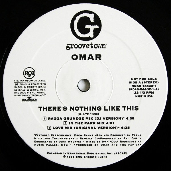 Omar : There's Nothing Like This (Trackmasters Remix) (12", Promo)