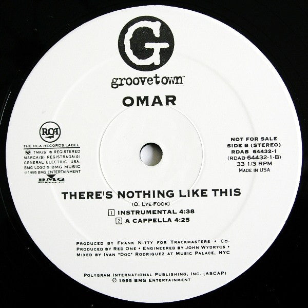 Omar : There's Nothing Like This (Trackmasters Remix) (12", Promo)