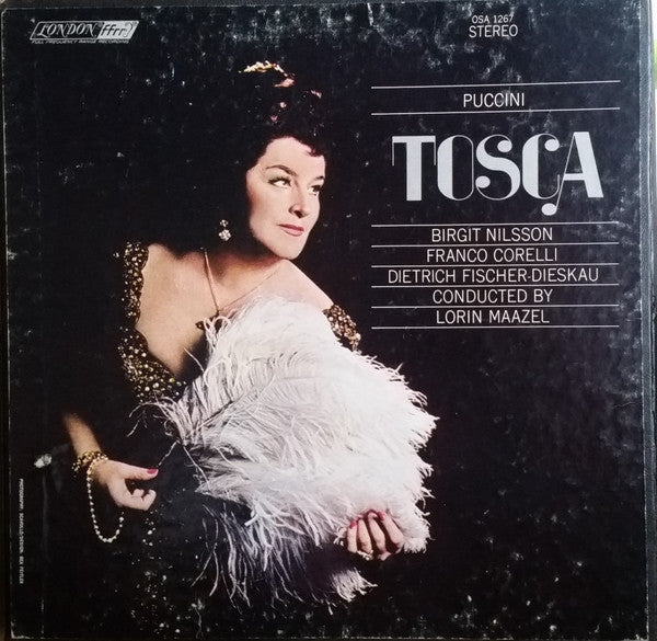Giacomo Puccini, Birgit Nilsson, Franco Corelli, Dietrich Fischer-Dieskau, Lorin Maazel : Tosca (2xLP, RP + Box)