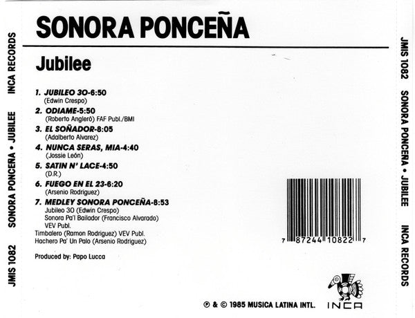 La Sonora Ponceña : Jubilee (CD, Album)