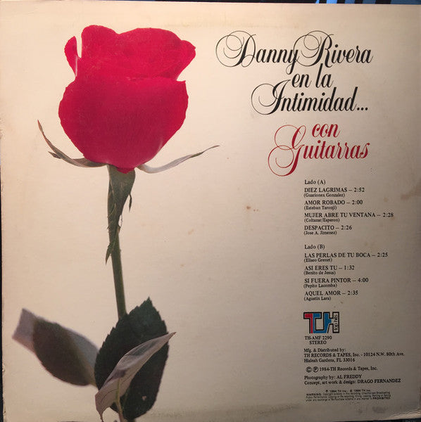 Danny Rivera : Danny Rivera En La Intimidad... Con Guitarras (LP, Album)