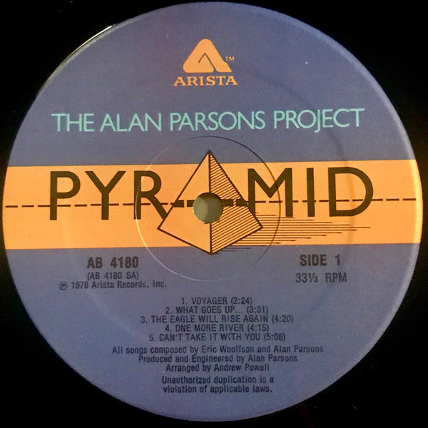 The Alan Parsons Project : Pyramid (LP, Album, Hub)