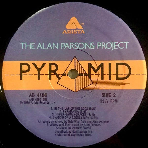 The Alan Parsons Project : Pyramid (LP, Album, Hub)