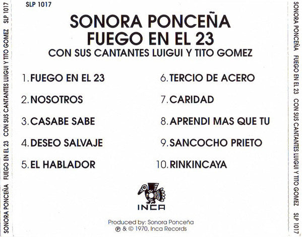 La Sonora Ponceña : Fuego En El 23! (CD, Album, RE)