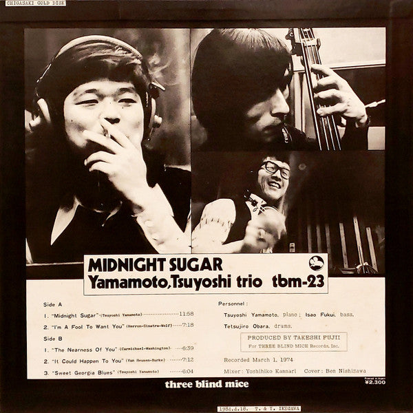 Yamamoto, Tsuyoshi Trio* : Midnight Sugar (LP, Album)