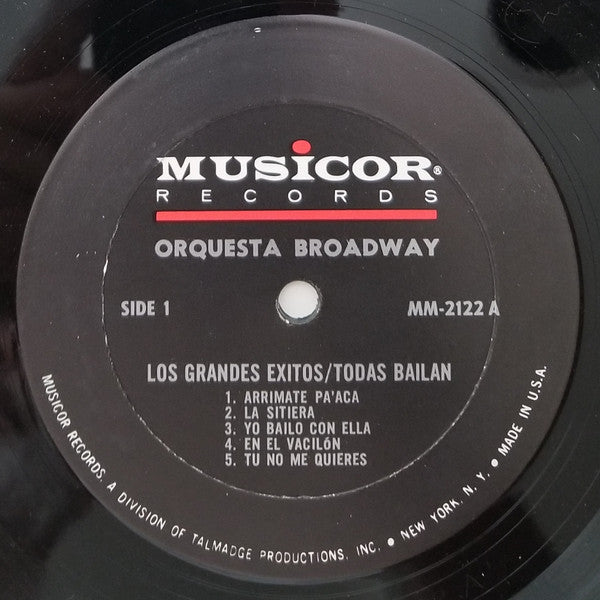 Orquesta Broadway : Todas Bailan Con La Orquesta Broadway (LP, Album, Mono)