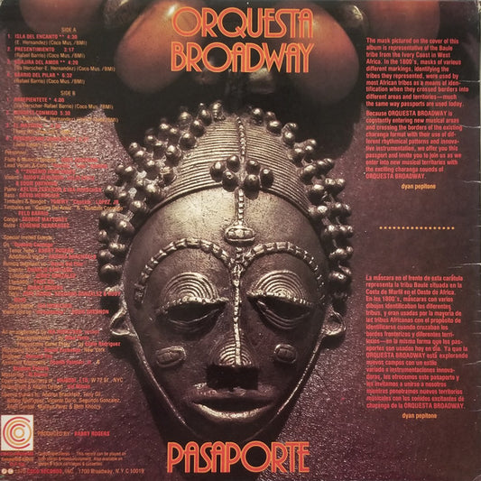 Orquesta Broadway : Pasaporte (LP, Album)