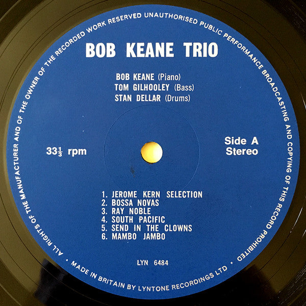 The Bob Keane Trio : The Bob Keane Trio (LP)