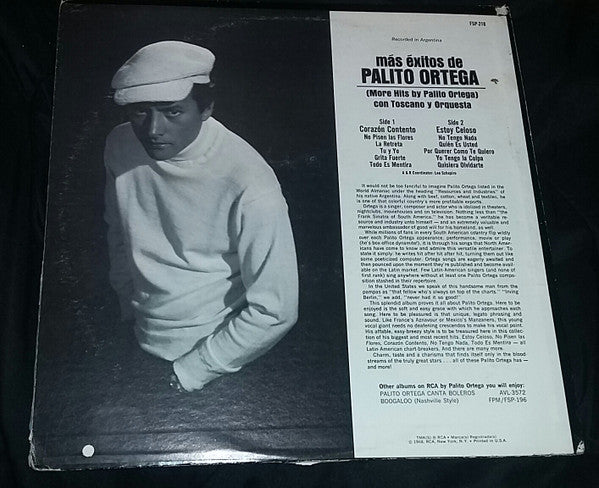 Palito Ortega : Más Éxitos De Palito Ortega (LP, Comp)