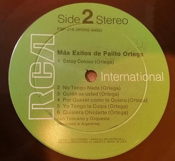 Palito Ortega : Más Éxitos De Palito Ortega (LP, Comp)