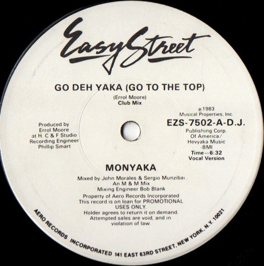 Monyaka : Go Deh Yaka (Go To The Top) (12", Promo)