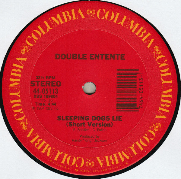 Double Entente : Sleeping Dogs Lie (12", Single)