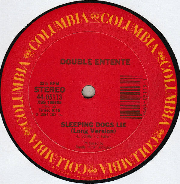 Double Entente : Sleeping Dogs Lie (12", Single)