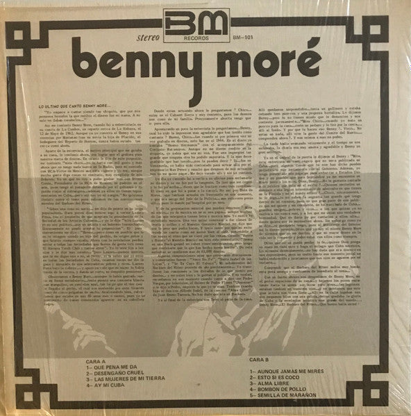 Beny Moré : Lo Último Que Cantó Benny Moré (LP, Album)