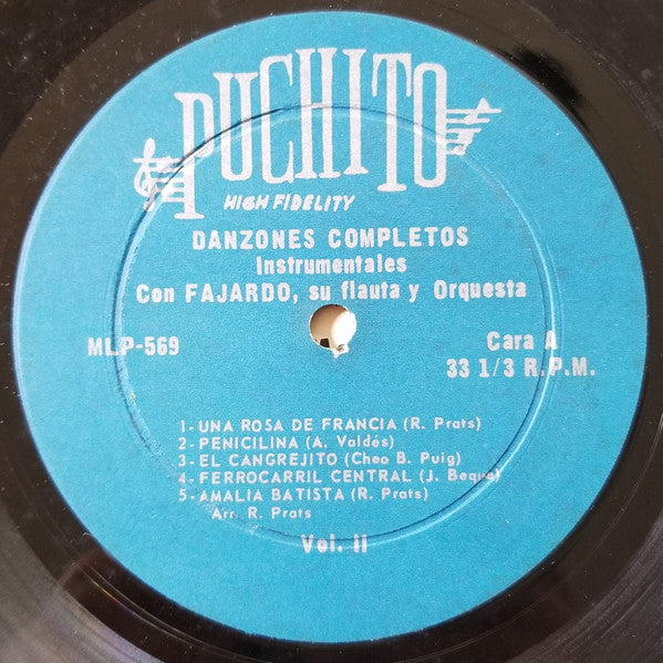 Jose Fajardo And His Orchestra : Danzones Completos Para Bailar -  Volumen II (LP, Album, Mono, Hig)