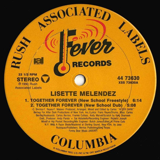 Lisette Melendez : Together Forever (12")