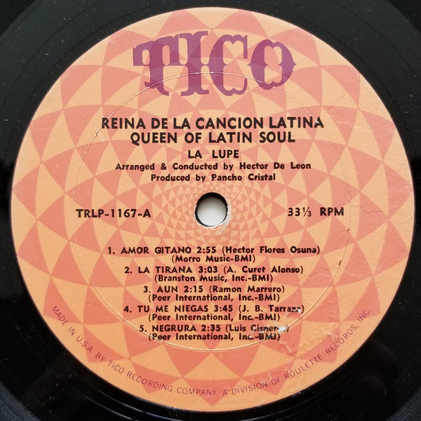 La Lupe : Queen Of Latin Soul / Reina De La Cancion Latina (LP, Album, Mono)