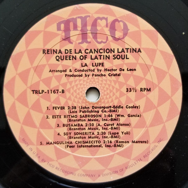 La Lupe : Queen Of Latin Soul / Reina De La Cancion Latina (LP, Album, Mono)