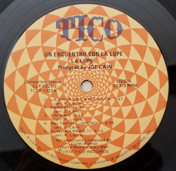 La Lupe Y Curet Alonso* : Un Encuentro Con La Lupe (LP, Album)