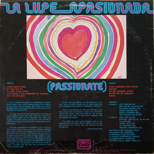 La Lupe : Apasionada (Passionate) (LP, Album, Comp)