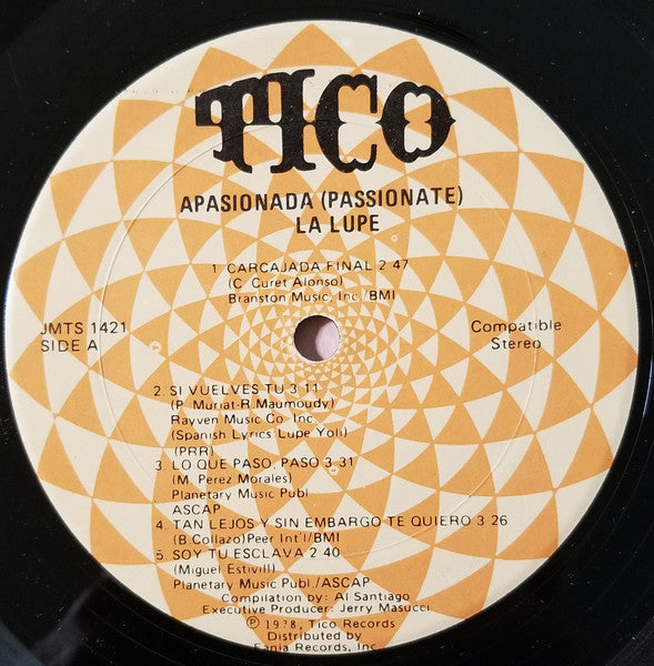 La Lupe : Apasionada (Passionate) (LP, Album, Comp)