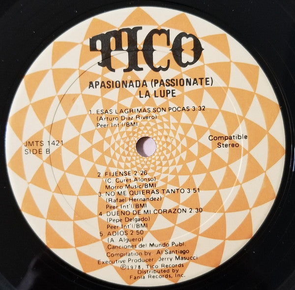 La Lupe : Apasionada (Passionate) (LP, Album, Comp)