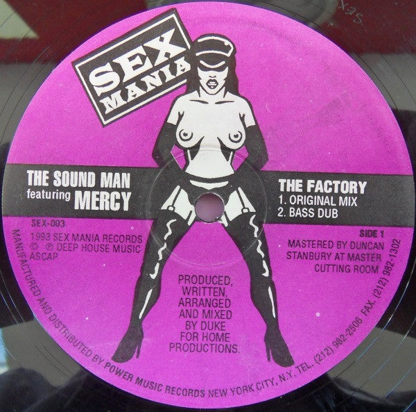 The Sound Man Featuring Mercy (3) : The Factory (2x12")