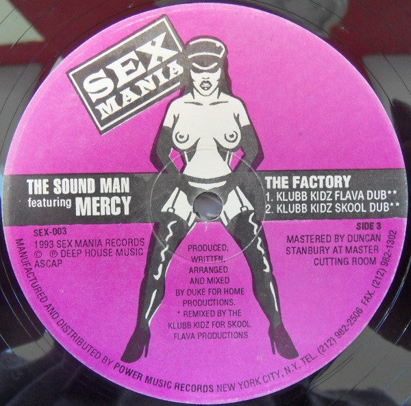 The Sound Man Featuring Mercy (3) : The Factory (2x12")