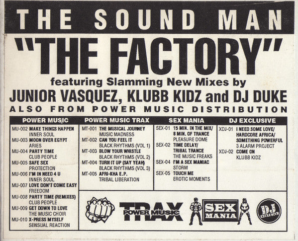 The Sound Man Featuring Mercy (3) : The Factory (2x12")