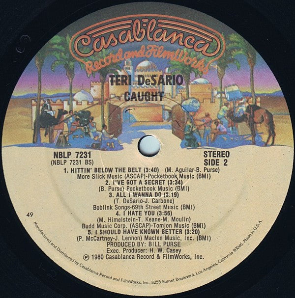 Teri DeSario : Caught (LP, Album, Spe)