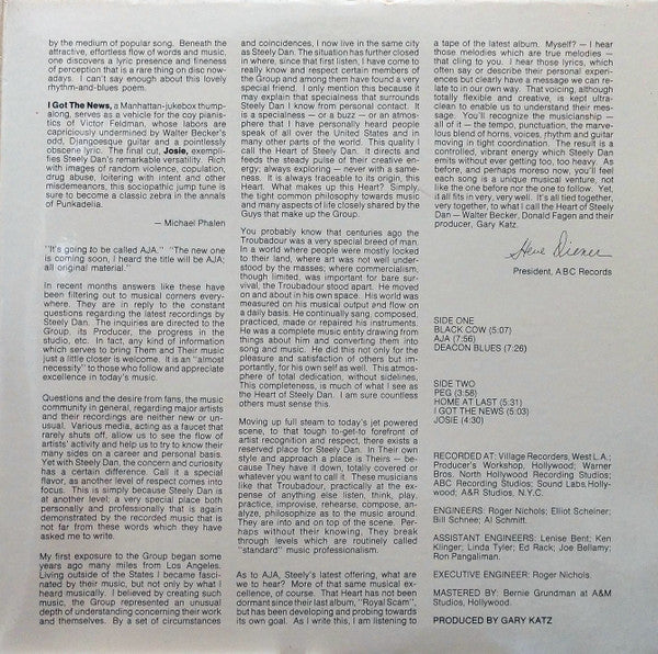 Steely Dan : Aja (LP, Album, Gat)
