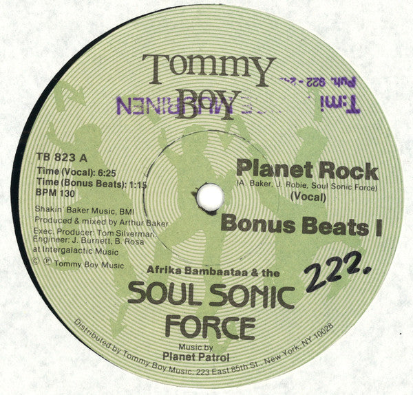 Afrika Bambaataa & the Soul Sonic Force* Music By Planet Patrol : Planet Rock (12", Gre)