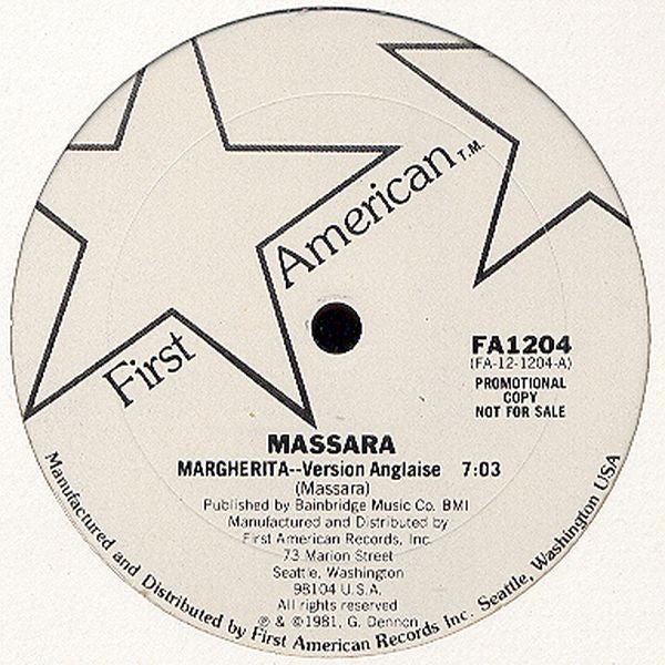 Pino Massara : Margherita (12", Promo)