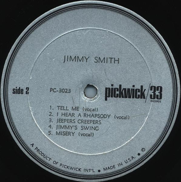 Jimmy Smith : Swings Along With Stranger In Paradise (LP, Album, Mono)
