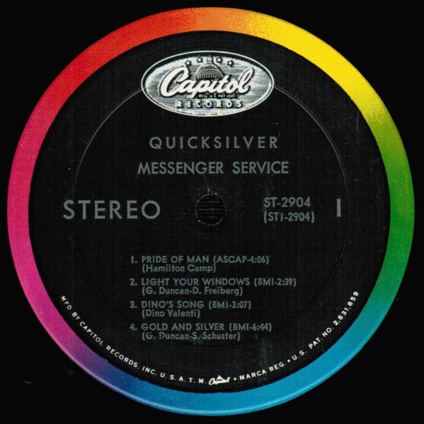 Quicksilver Messenger Service : Quicksilver Messenger Service (LP, Album, Pit)