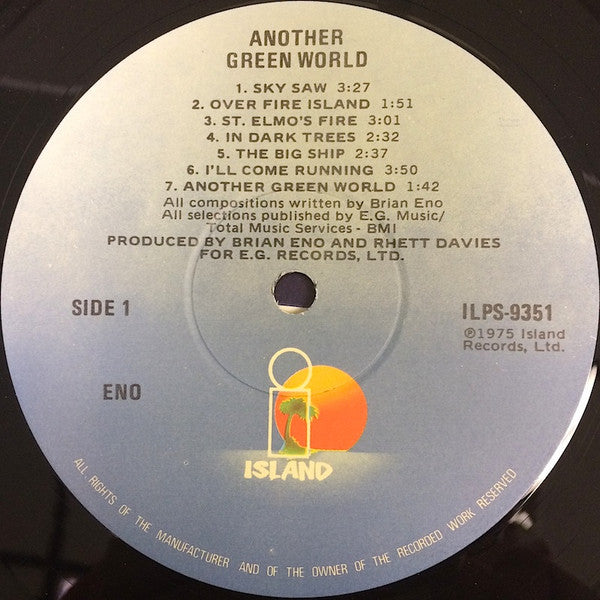 Eno* : Another Green World (LP, Album, RE, Blu)