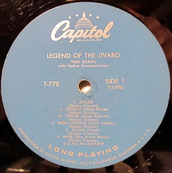Yma Sumac : Legend Of The Jivaro (LP, Album, Mono)