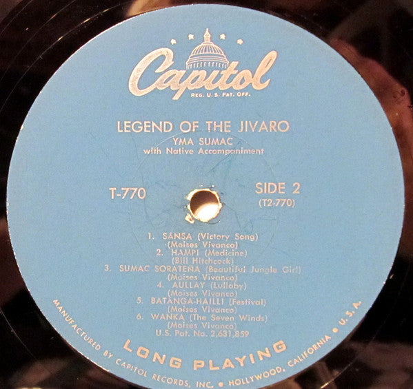 Yma Sumac : Legend Of The Jivaro (LP, Album, Mono)