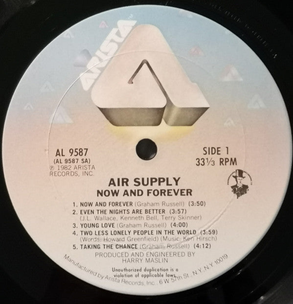 Air Supply : Now And Forever (LP, Album, Ter)