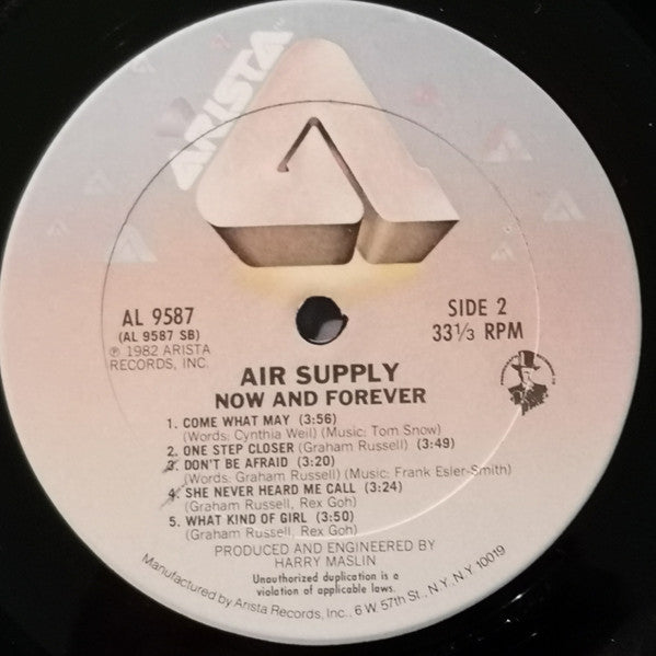 Air Supply : Now And Forever (LP, Album, Ter)