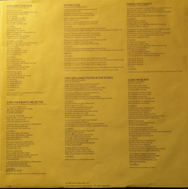 Air Supply : Now And Forever (LP, Album, Ter)