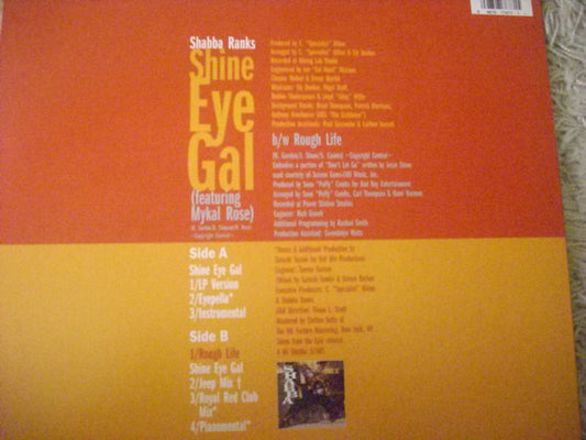 Shabba Ranks Feat. Michael Rose - Shine Eye Gal vinyl record, 12" (Near Mint (NM or M-)) | Lulo Records