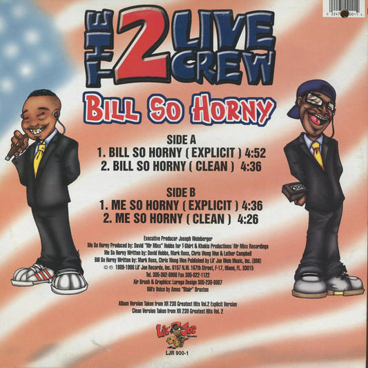 The 2 Live Crew - Bill So Horny vinyl record, 12" (Near Mint (NM or M-)) | Lulo Records